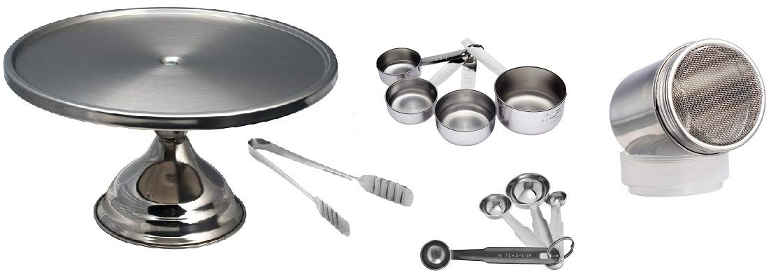 Dynore Stainless Steel Set of 5 Cake Accessories