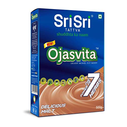 Image of Sri Sri Tattva Ojasvita Malt Powder - Drink Mix for Sharp Mind & Healthy Body - 500 g