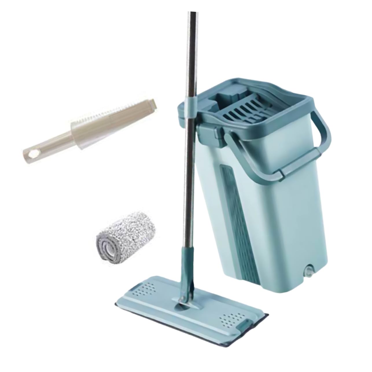 PRETYZOOM Cubos para Fregona Manos Libres Cubos De Microfibra para Limpieza Trapeador Sin Lavado para Polvo Adecuado para Uso Doméstico