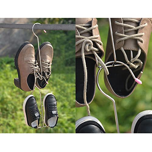 Valiclud rack para secar zapatos de acero inoxidable 2 piezas miniatura 3