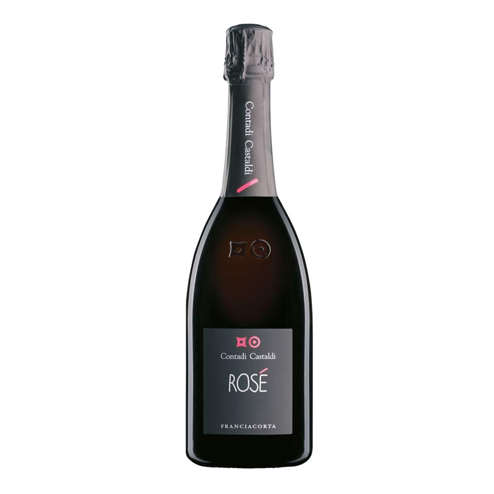 Contadi Castaldi Rosé - Franciacorta di Lombardia DOCG - Chardonnay, Pinot Noir Trauben, Plant Based - 1 Flasche 750 ml