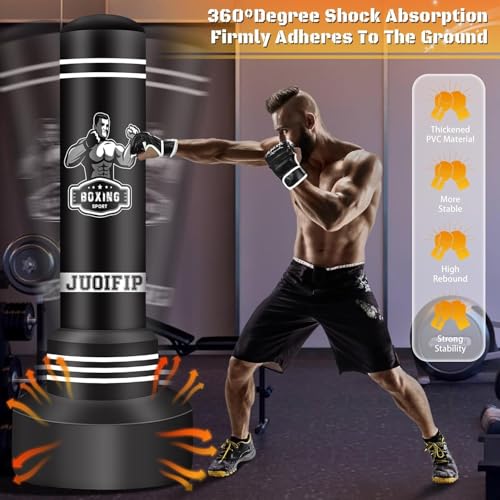 Freestanding Punching Bag for Adults, 71" Boxing Bag with Gloves and Pump by JUOIFIP - Image 5