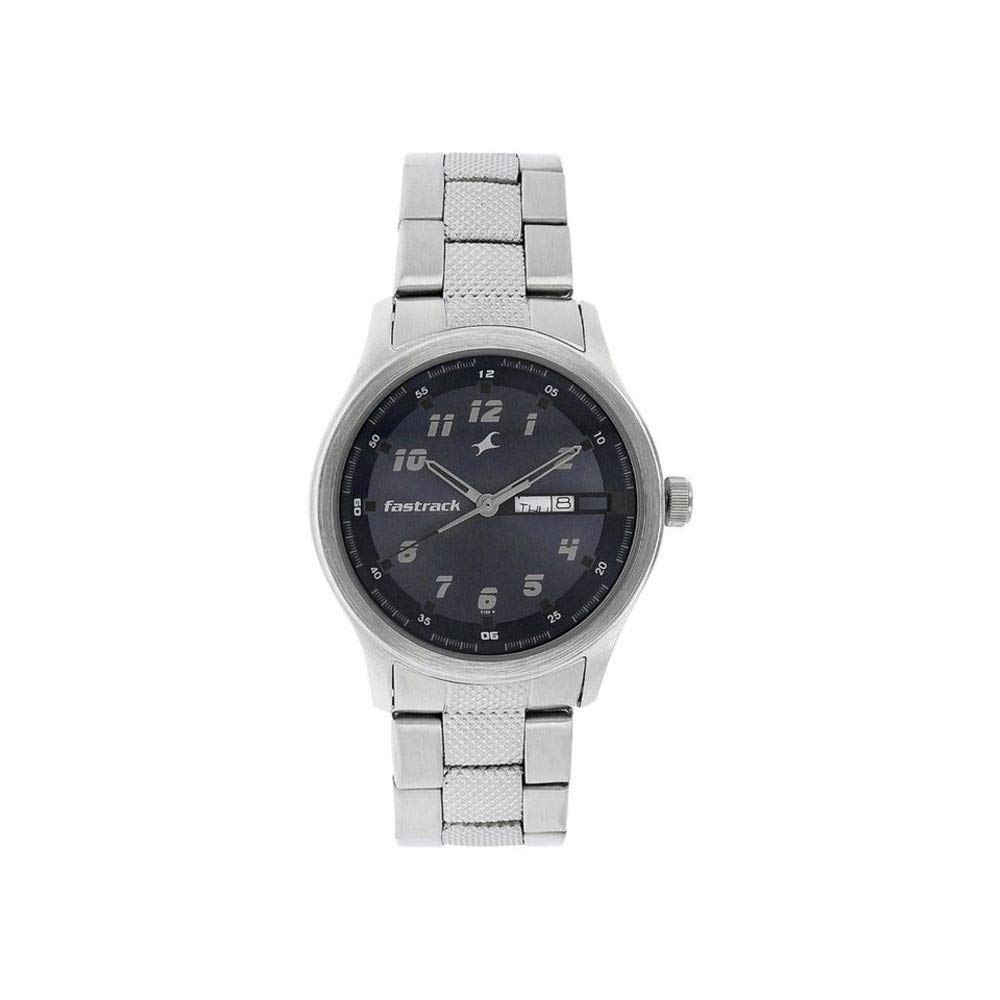 Fastrack Stainless Steel Essentials Analog Blue Dial Men Watch Nl3001Sm02 / Nl3001Sm02, Silver Band (B00CRAV3N4) Amazon Price History, Amazon Price Tracker