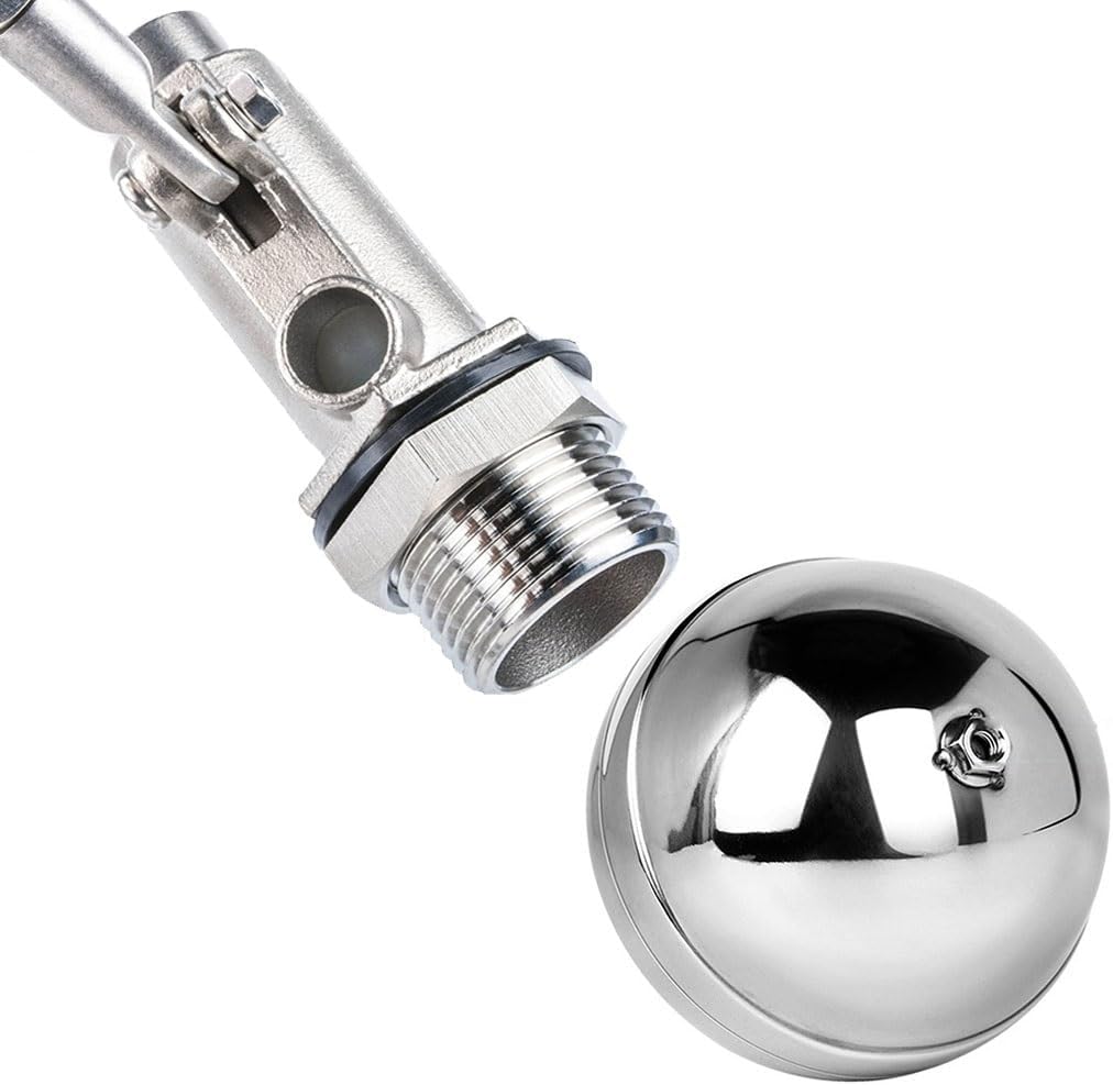 1 Inch 316 Stainless Steel Float Ball Valve - Fully Automatic Water Level Switch Controller 1pcs