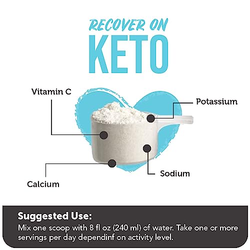 Vitamin Bounty Recover On Keto Electrolytes Powder - Keto Supplements, Keto Electrolytes, Electrolyte Supplement, Keto Vitamins, Sugar Free Hydration, Boost Energy, Workout Recovery - 201G #TOP5