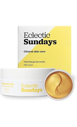 Canada - Parches para debajo de los ojos, oro de 24 quilates, aloe vera de alta calidad, ácido hialurónico, colágeno de caracol, máscaras de gel