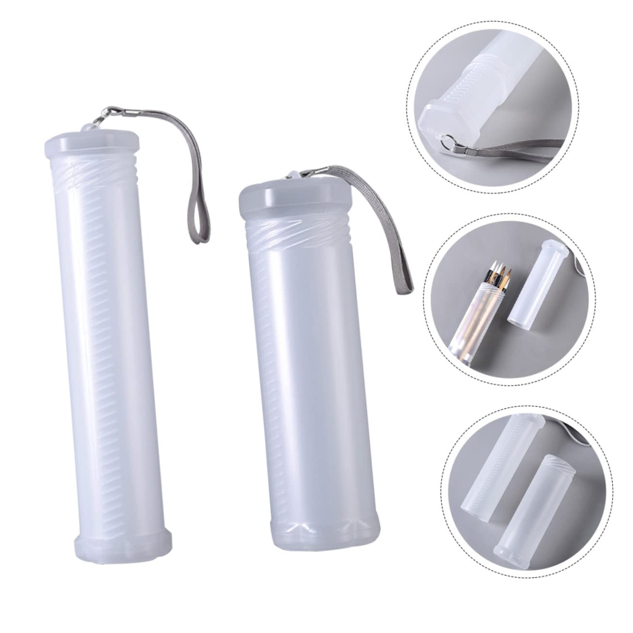 DOITOOL 8 Pezzi Scatola Portapenne Telescopica in Plastica Astuccio Estensibile per Cancelleria Organizer Compatto per Studenti e Ufficio Cilindri