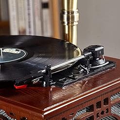 Tourne-Disque Gramophone à la Mode Multifonction Vieille Radio Stéréo Subwoofer Ornements Platines Vinyles Gi (Lecteur… - Les Beatles, Paul McCartney, John Lennon, RIngo Starr, George Harrison Tourne-Disque Gramophone à la Mode Multifonction Vieille Radio Stéréo Subwoofer Ornements Platines Vinyles Gi (Lecteur… – Image 5