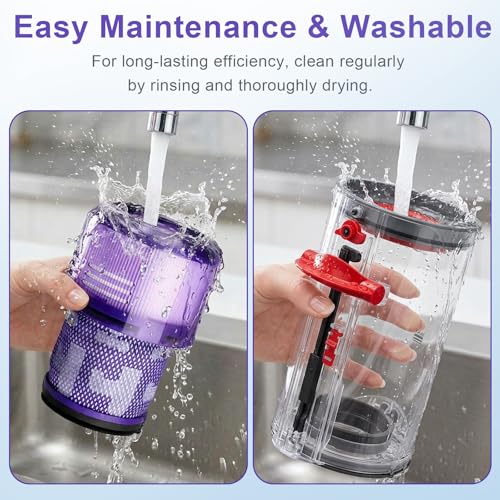 Image of Lemige V11 V15 Vacuum Filter Dust Bin Canister Replacement Parts for Dyson