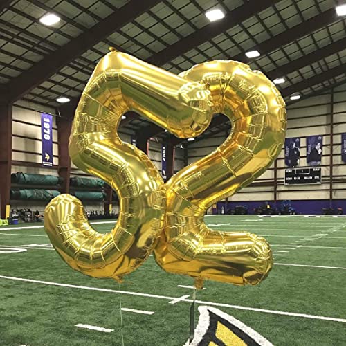 Image of 40 Inch Gold 25 Number Balloons Giant Jumbo Huge 25 or 52 Foil Mylar Helium Number Digital Balloons Gold Birthday Mylar Digital Balloons 25 Birthday Party 25th Anniversary Events Party Decorations