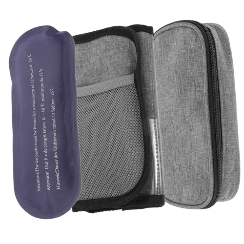 Beaupretty Bolsa Enfriadora Insulina Portátil Estuche Térmico Aluminio para Viaje y Camping Bolsa Nevera Pequeña y Ligera para Almacenamiento Seguro de Insulina y Compatible con Kits de