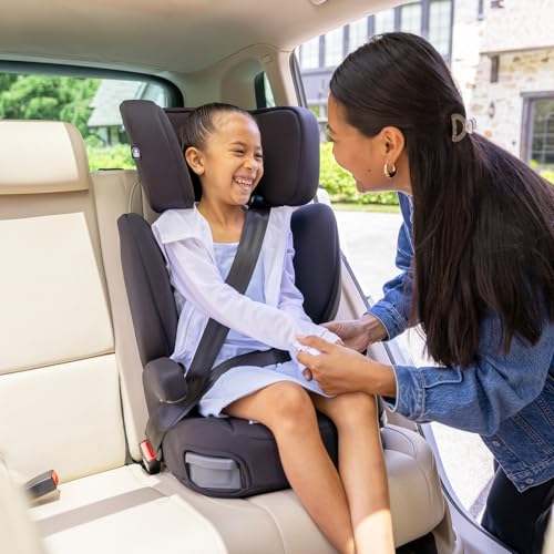 Joie Basil Highback and Backless Booster Car Seat for Big Kids 4 to 12 Years Old, Lightweight 2-in-1 Design (Shale) - Thumbnail 2