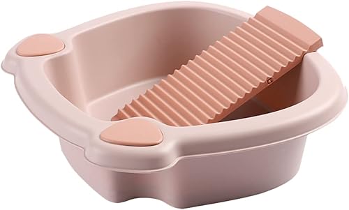 Toddmomy Lavandería 1 juego lavado mano para lavandería Dormitorio Washboard Diario Delicado tabla de fregar Diario Lavabo Ropa Hogar y Tina Pequeña