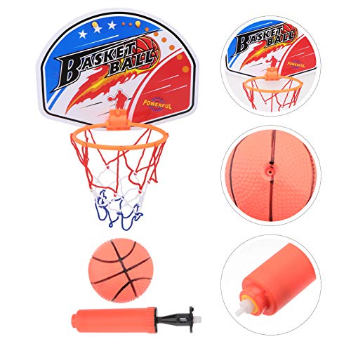 BESPORTBLE, 1 conjunto de brinquedo de basquete com bolas de bomba de ar, jogo de basquete para aman