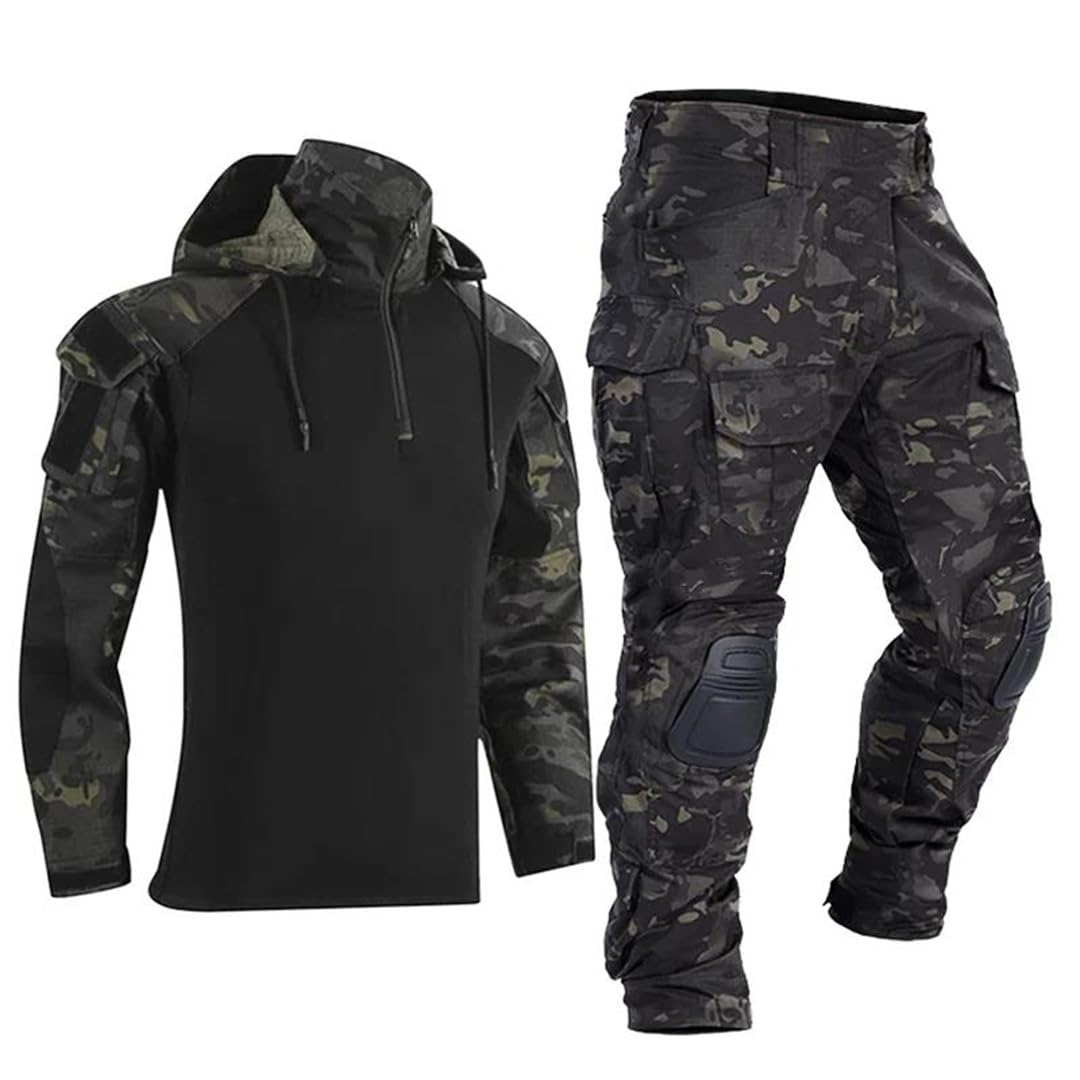 Trajes tácticos, ropa de caza, kit de camuflaje para combate, uniforme de trabajo, pantalones cargo, camping y senderismo