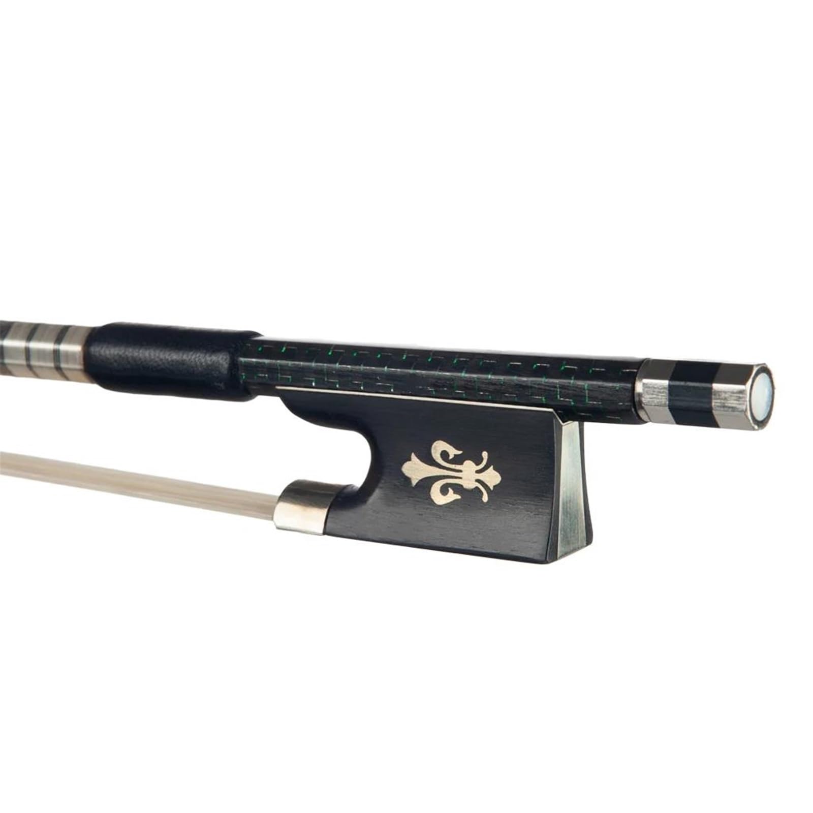 Arco Per Violino Arco Per Violino In Fibra Di Carbonio 4/4 Con Coda In Ebano E Crine Di Cavallo Mongolo(6)