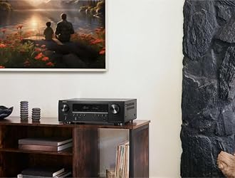 Denon AVR-S670H Home Theater Receiver 5.2 Ch - UHD HDMI Receiver 8K (75W x 5), HEOS Streaming, Bluetooth, Wi-Fi, Dolby TrueHD, Dolby Pro Logic II and DTS HD
