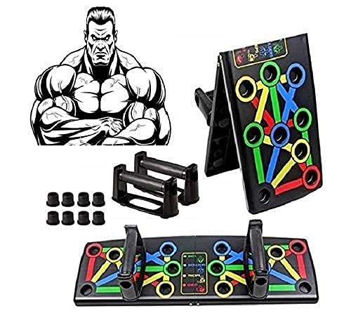 VRJTEC Complete Push Up Training System Colour Coded Portable Push-up Bracket Board for Home Fitness Training (B08T1MKPNP) Amazon Price History, Amazon Price Tracker