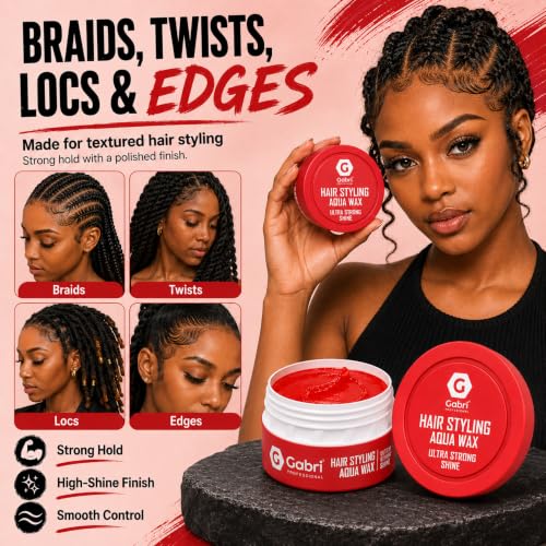 Gabri Ultra Strong Shine Hair Styling Wax 150 ml - Brillant, Contrôle Maximal Et Longue Durée De Vie - Cire Capillaire Pour Hommes Et Femmes – vue 3