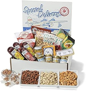 Dan the Sausageman's Special Delivery Premium Gift Box Featuring 7 Pounds of Gourmet Popcorns, Smoked Summer Sausages, Fresh Cheeses, Perfect for Corporate Gifting, Tenants, Employee Appreciation
