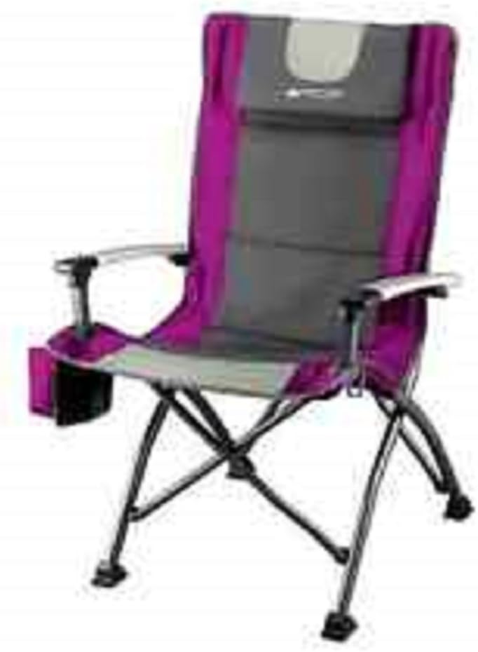 Ultra High Back Folding Quad Camp Chair Fuchsia (Fuchsia)