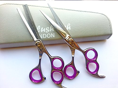 Ciseaux à effiler 15,2 cm contre les cheveux épais avec ciseaux de coiffeur à trois doigts