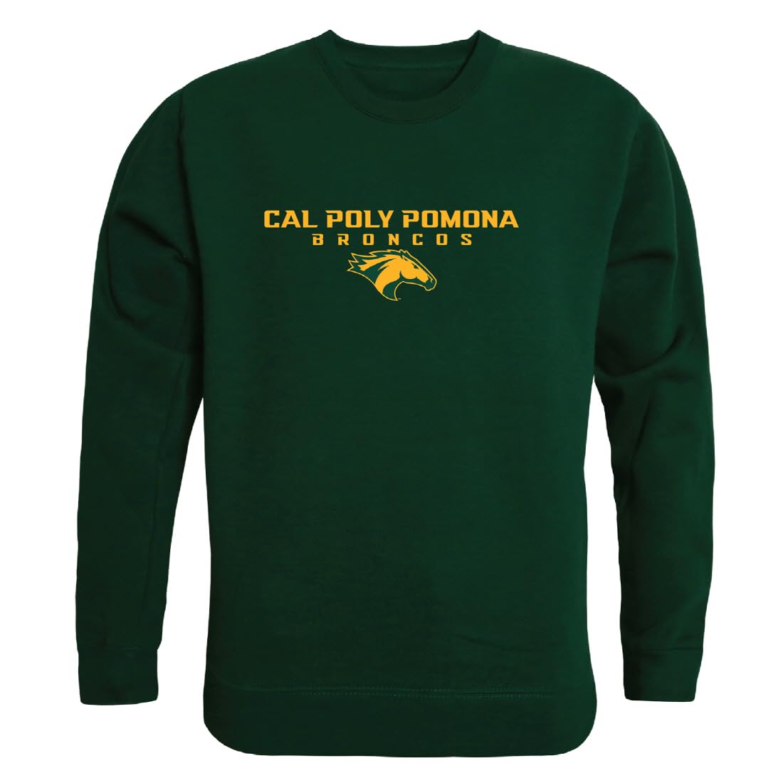 W Republic 508-201-FOR-03 Cal Poly Pomona Broncos College Crewneck Sweatshirts, Forest - Large