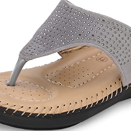 Image of Centrino Women Thong Sandals & Comfortable Ortho Care Sandal For Ladies | Fashion Wear Sandal & Chappal | Soft Cushioned for More comfort (2855)