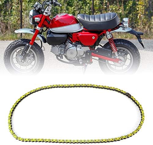 Link Chain, Drive Chain Replacement for Motorcycle ATV, High Hardness Steel 420 106L Motorbike Power Transmission, Wear Resistant and Anti Corrosion Heavy Duty Linkage