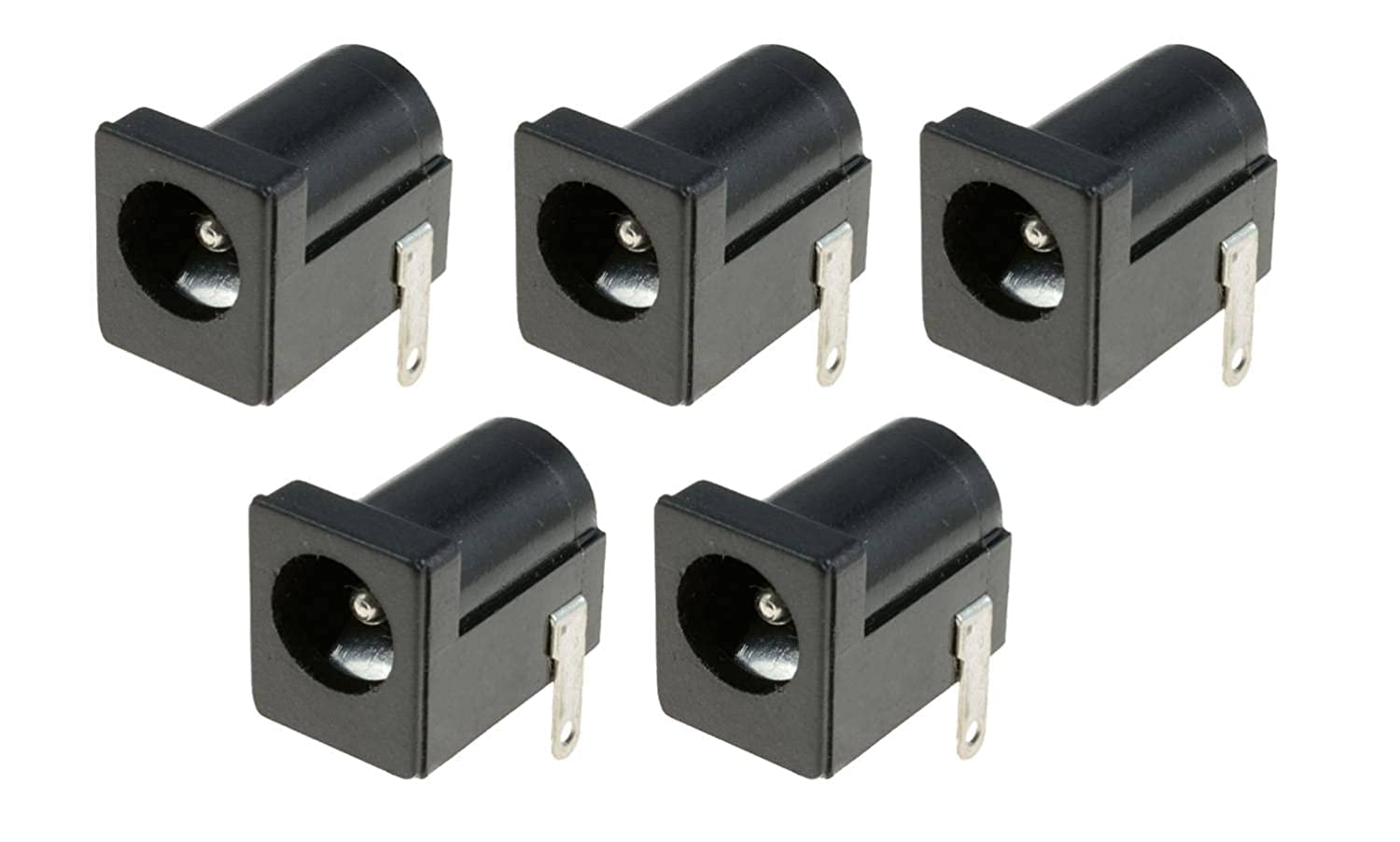 ILTPL - (Pack of 5) 12V DC Female Power Supply Jack Socket Connector with Round Panel PCB Mount (B0BYVSJR61) Amazon Price History, Amazon Price Tracker