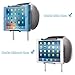 WANPOOL Universal Car Headrest Mount Holder with Angle-Adjustable Clamp - for Use with iPads, Samsung Tablets and More