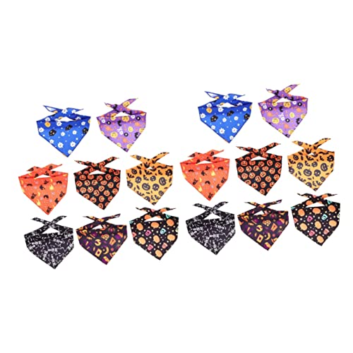 Lenço De Pescoço De Morcego Grande 16 Peças Toalha De Pescoço Adorável Lavável Para Lenço De Cachorr