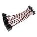 OliYin 20pcs 26# 26AWG 5.90inch 15cm 150mm 30Cores Futata JR Anti-Interference Servo Flat Extension Cable Male to Female