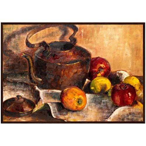 Art mural aliments boissons pommes mélangées pour une ambiance chaleureuse