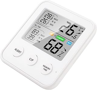 LIFKOME Electronics Tools Digital Hygrometer Digital Temperature Gauge Humidity Sensor Temperature Humidity Monitor Home Hygrometer Room Temperature Monitor Humidity Gauge Abs