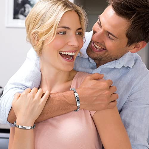 Flongo Coppia Bracciali Braccialetto Lui & Lei