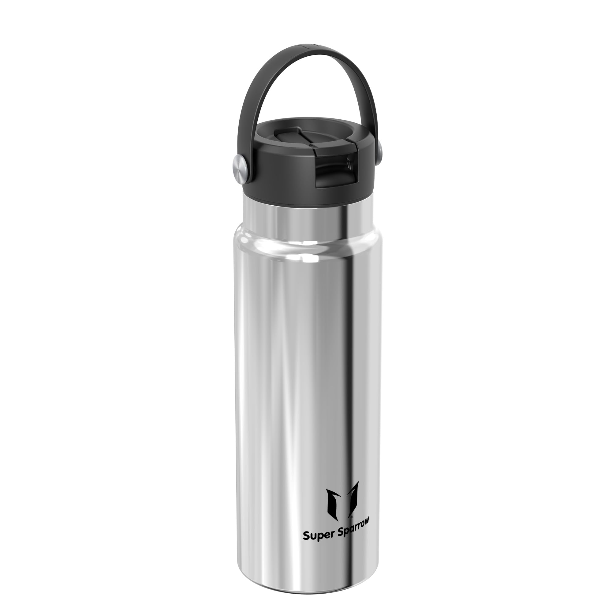 Sparrow Borraccia Termica 1 Litro - SwivelSip Bottiglia Acciaio Inox - Senza BPA Borracce Termiche, Borraccia con Cannuccia Ergonomica per Scuola, Sportiva, Campeggio, Palestra