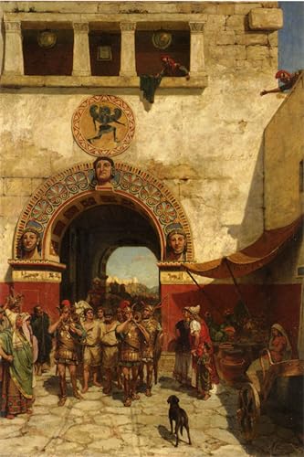 Lienzo de pared decorativo Ritorno con i prigionieri di Svedomsky: cuadro de 60x90cm