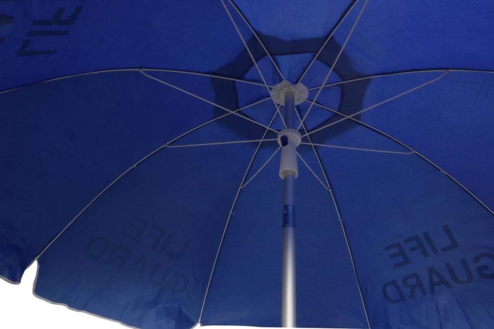 Inc. Nylon Lifeguard Umbrella with Tilt - 6-1/2 Foot Diameter - Imprinted (Blue)