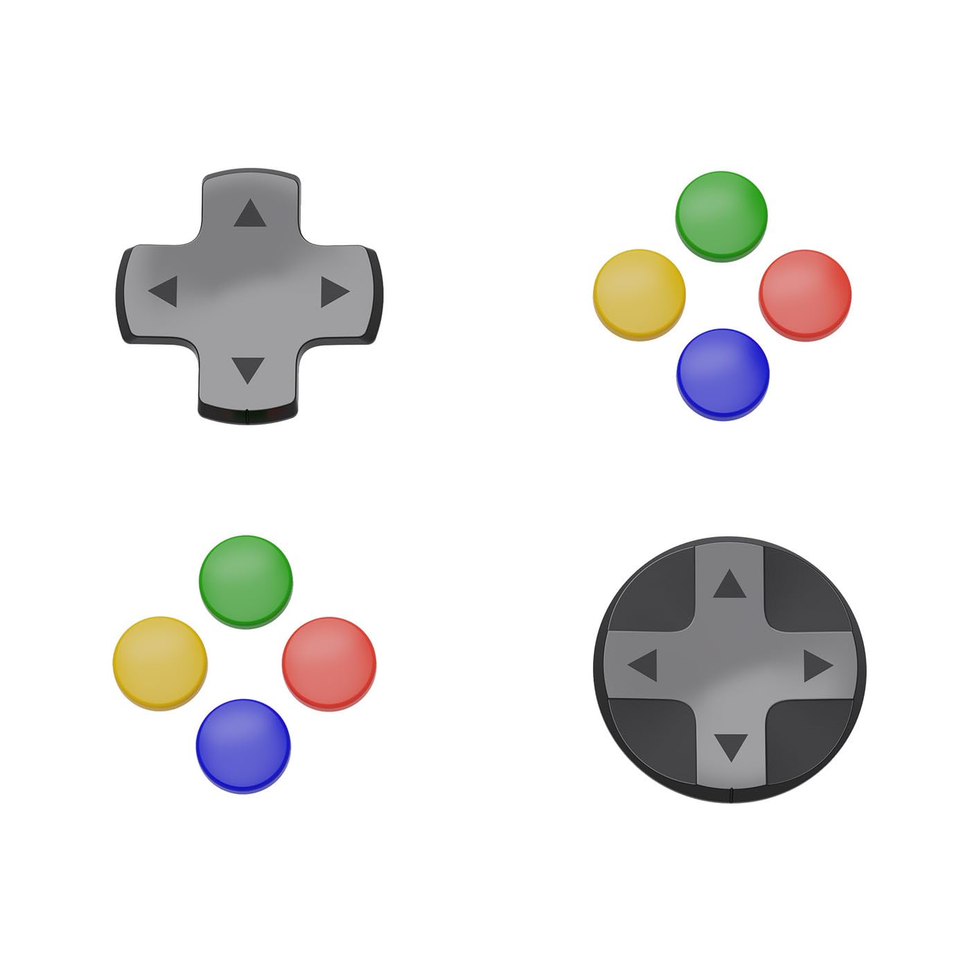 ニテンドウ、スイッチ Amazon.com: Savage Raven by Skull & Co. D-Pad Button Cap Set for