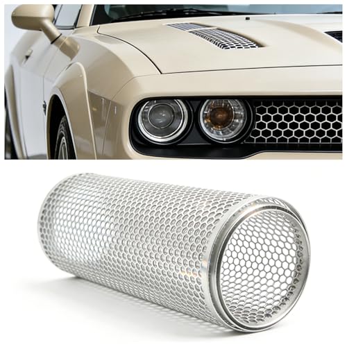 40x13 Car Grill Mesh 6mm Honeycomb Meshes Eyelets Grille Inserts for Bumper Aluminum Alloy Automotive Grilles Mesh Car Accessories for Blocking Stones/Branches