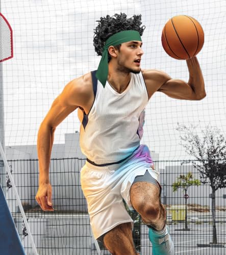 Image of Sport Tie Headbands Tennis Head Tie for Men Women Sports Fans Ninja Soccer Basketball Teams Head Ties Halloween