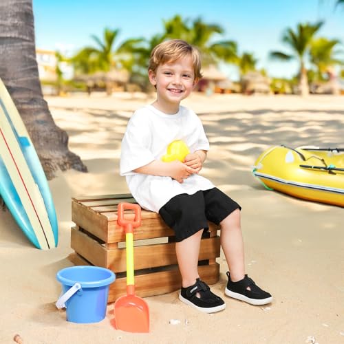 Toddler Wide Toe Box Water Shoes : Boys Girls Zero Drop Beach Sandals Summer Non Slip Kids Barefoot Swim Pool Shoe, Black White, 5 Toddler