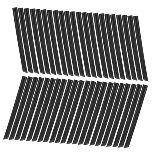 TEHAUX Pitillos Desechables 100 unidades Negro 19 cm miniatura 1