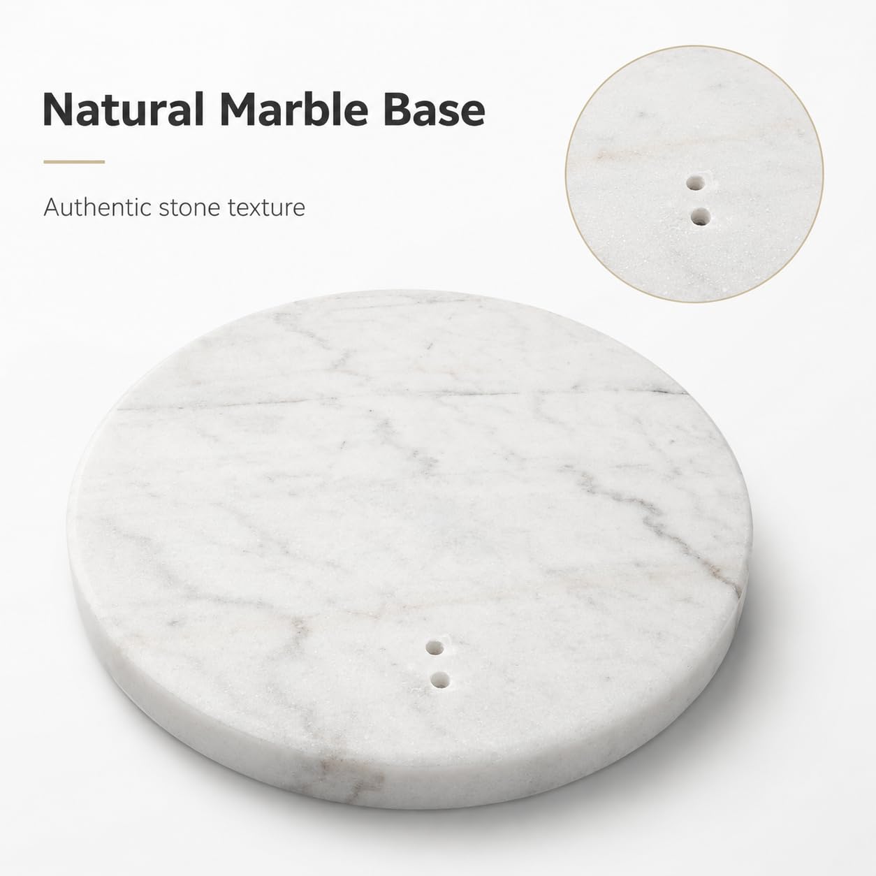 Alpinaluz lampada da terra ad arco grande 240 x 220 cm, base in marmo bianco naturale, paralume in tessuto beige orientabile Ø50 cm, design moderno, attacco E27, per soggiorno e sala da pranzo