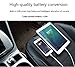 Dual USB Car Charger,4.8A Output,Cigarette Lighter Voltage Meter Compatible with Apple iPhone,iPad,Samsung Galaxy,LG,Google Nexus,USB Charging Devices,Black