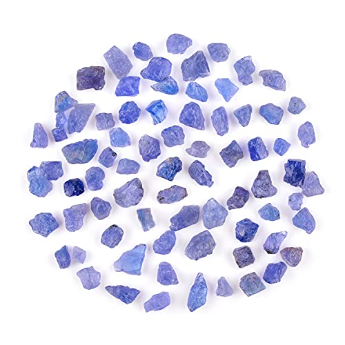 InfinitygemsArt 100 carats Natural Raw Tanzanite Stone, Rough Crystals for Jewelry Making, Wire Wrapping, Chakra Healing Birthstone, Loose Gemstone Supply, Purple Gem, DIY Jewelry Crystals, Gift Stone