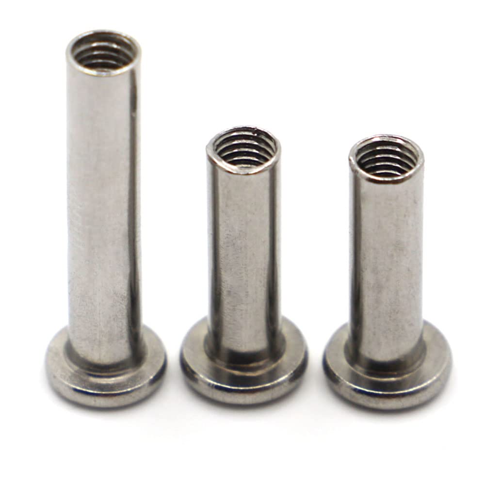 Uxcell M6x15mm 4.8 Grade Carbon Steel Rivet Hex Head Insert Barrel Nut