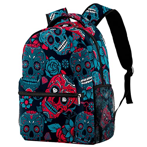 Sac à dos de voyage sur le campus avec gourde et style gothique
