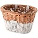 Huffy 00697BK Cruiser Bike Wicker Basket w/White Accents